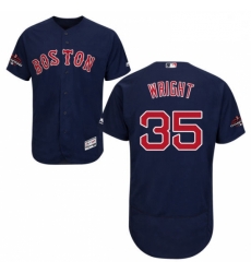 Mens Majestic Boston Red Sox 35 Steven Wright Navy Blue Alternate Flex Base Authentic Collection 2018 World Series Jersey Mens Majestic Boston Red Sox 35 Steven Wright Navy Blue Alternate Flex Base Authentic Collection 2018 World Series Jersey