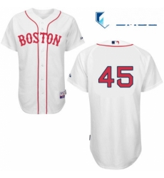 Mens Majestic Boston Red Sox 45 Pedro Martinez Authentic White New Cool Base MLB Jersey Mens Majestic Boston Red Sox 45 Pedro Martinez Authentic White New Cool Base MLB Jersey