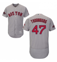 Mens Majestic Boston Red Sox 47 Tyler Thornburg Grey Road Flex Base Authentic Collection 2018 World Series Jersey Mens Majestic Boston Red Sox 47 Tyler Thornburg Grey Road Flex Base Authentic Collection 2018 World Series Jersey
