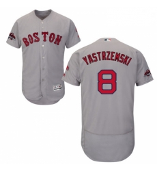 Mens Majestic Boston Red Sox 8 Carl Yastrzemski Grey Road Flex Base Authentic Collection 2018 World Series Jersey Mens Majestic Boston Red Sox 8 Carl Yastrzemski Grey Road Flex Base Authentic Collection 2018 World Series Jersey