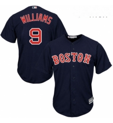 Mens Majestic Boston Red Sox 9 Ted Williams Replica Navy Blue Alternate Road Cool Base MLB Jersey Mens Majestic Boston Red Sox 9 Ted Williams Replica Navy Blue Alternate Road Cool Base MLB Jersey