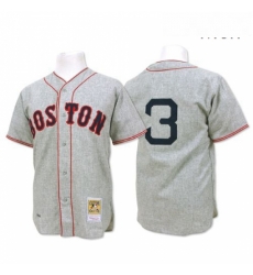 Mens Mitchell and Ness 1936 Boston Red Sox 3 Jimmie Foxx Authentic Grey Throwback MLB Jersey Mens Mitchell and Ness 1936 Boston Red Sox 3 Jimmie Foxx Authentic Grey Throwback MLB Jersey