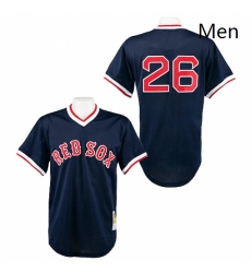 Mens Mitchell and Ness 1991 Boston Red Sox 26 Wade Boggs Replica Navy Blue Throwback MLB Jersey Mens Mitchell and Ness 1991 Boston Red Sox 26 Wade Boggs Replica Navy Blue Throwback MLB Jersey