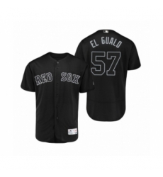 Men's Red Sox #57 Eduardo Rodriguez El Gualo Black 2019 Players Weekend Authentic Jersey Men's Red Sox #57 Eduardo Rodriguez El Gualo Black 2019 Players Weekend Authentic Jersey