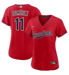 Women Cleveland Guardians 11 Jose Ramirez Stitched Baseball Jersey Women Cleveland Guardians 11 Jose Ramirez Stitched Baseball Jersey