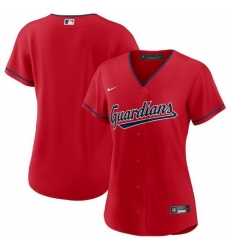 Women Cleveland Guardians Blank Stitched Baseball Jersey Women Cleveland Guardians Blank Stitched Baseball Jersey