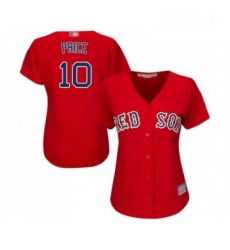 Womens Boston Red Sox 10 David Price Replica Red Alternate Home Baseball Jersey Womens Boston Red Sox 10 David Price Replica Red Alternate Home Baseball Jersey