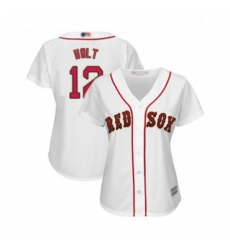 Womens Boston Red Sox 12 Brock Holt Authentic White 2019 Gold Program Cool Base Baseball Jersey Womens Boston Red Sox 12 Brock Holt Authentic White 2019 Gold Program Cool Base Baseball Jersey