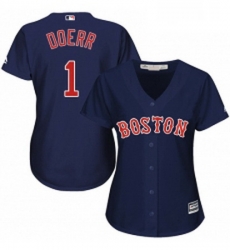 Womens Majestic Boston Red Sox 1 Bobby Doerr Authentic Navy Blue Alternate Road MLB Jersey Womens Majestic Boston Red Sox 1 Bobby Doerr Authentic Navy Blue Alternate Road MLB Jersey