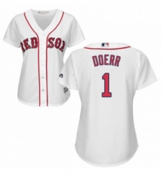 Womens Majestic Boston Red Sox 1 Bobby Doerr Replica White Home MLB Jersey Womens Majestic Boston Red Sox 1 Bobby Doerr Replica White Home MLB Jersey