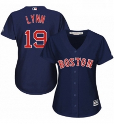 Womens Majestic Boston Red Sox 19 Fred Lynn Authentic Navy Blue Alternate Road MLB Jersey Womens Majestic Boston Red Sox 19 Fred Lynn Authentic Navy Blue Alternate Road MLB Jersey