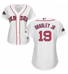 Womens Majestic Boston Red Sox 19 Jackie Bradley Jr Authentic White Home 2018 World Series Champions MLB Jersey Womens Majestic Boston Red Sox 19 Jackie Bradley Jr Authentic White Home 2018 World Series Champions MLB Jersey