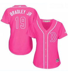 Womens Majestic Boston Red Sox 19 Jackie Bradley Jr Replica Pink Fashion MLB Jersey Womens Majestic Boston Red Sox 19 Jackie Bradley Jr Replica Pink Fashion MLB Jersey