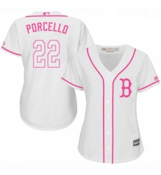 Womens Majestic Boston Red Sox 22 Rick Porcello Replica White Fashion MLB Jersey Womens Majestic Boston Red Sox 22 Rick Porcello Replica White Fashion MLB Jersey