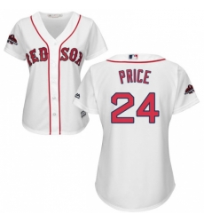 Womens Majestic Boston Red Sox 24 David Price Authentic White Home 2018 World Series Champions MLB Jersey Womens Majestic Boston Red Sox 24 David Price Authentic White Home 2018 World Series Champions MLB Jersey
