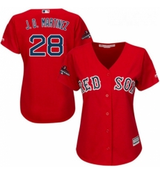 Womens Majestic Boston Red Sox 28 J D Martinez Authentic Red Alternate Home 2018 World Series Champions MLB Jerse Womens Majestic Boston Red Sox 28 J D Martinez Authentic Red Alternate Home 2018 World Series Champions MLB Jerse
