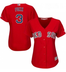 Womens Majestic Boston Red Sox 3 Jimmie Foxx Authentic Red Alternate Home MLB Jersey Womens Majestic Boston Red Sox 3 Jimmie Foxx Authentic Red Alternate Home MLB Jersey