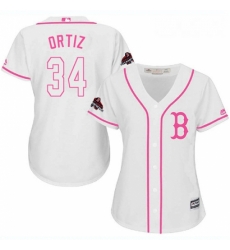 Womens Majestic Boston Red Sox 34 David Ortiz Authentic White Fashion 2018 World Series Champions MLB Jersey Womens Majestic Boston Red Sox 34 David Ortiz Authentic White Fashion 2018 World Series Champions MLB Jersey