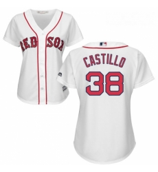 Womens Majestic Boston Red Sox 38 Rusney Castillo Replica White Home MLB Jersey Womens Majestic Boston Red Sox 38 Rusney Castillo Replica White Home MLB Jersey
