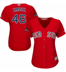 Womens Majestic Boston Red Sox 46 Craig Kimbrel Authentic Red Alternate Home 2018 World Series Champions MLB Jersey Womens Majestic Boston Red Sox 46 Craig Kimbrel Authentic Red Alternate Home 2018 World Series Champions MLB Jersey