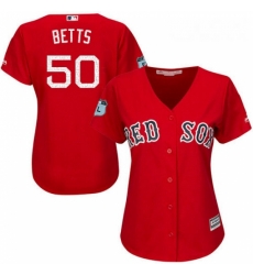 Womens Majestic Boston Red Sox 50 Mookie Betts Authentic Scarlet 2017 Spring Training Cool Base MLB Jersey Womens Majestic Boston Red Sox 50 Mookie Betts Authentic Scarlet 2017 Spring Training Cool Base MLB Jersey