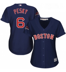 Womens Majestic Boston Red Sox 6 Johnny Pesky Authentic Navy Blue Alternate Road 2018 World Series Champions MLB Jersey Womens Majestic Boston Red Sox 6 Johnny Pesky Authentic Navy Blue Alternate Road 2018 World Series Champions MLB Jersey