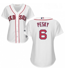 Womens Majestic Boston Red Sox 6 Johnny Pesky Replica White Home MLB Jersey Womens Majestic Boston Red Sox 6 Johnny Pesky Replica White Home MLB Jersey