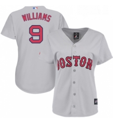 Womens Majestic Boston Red Sox 9 Ted Williams Authentic Grey Road MLB Jersey Womens Majestic Boston Red Sox 9 Ted Williams Authentic Grey Road MLB Jersey