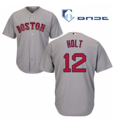 Youth Majestic Boston Red Sox 12 Brock Holt Authentic Grey Road Cool Base MLB Jersey Youth Majestic Boston Red Sox 12 Brock Holt Authentic Grey Road Cool Base MLB Jersey