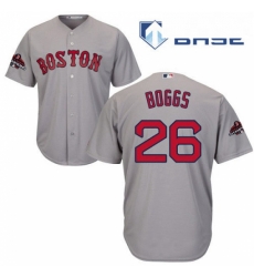 Youth Majestic Boston Red Sox 26 Wade Boggs Authentic Grey Road Cool Base 2018 World Series Champions MLB Jersey Youth Majestic Boston Red Sox 26 Wade Boggs Authentic Grey Road Cool Base 2018 World Series Champions MLB Jersey