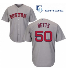 Youth Majestic Boston Red Sox 50 Mookie Betts Replica Grey Road Cool Base MLB Jersey Youth Majestic Boston Red Sox 50 Mookie Betts Replica Grey Road Cool Base MLB Jersey