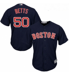 Youth Majestic Boston Red Sox 50 Mookie Betts Replica Navy Blue Alternate Road Cool Base MLB Jersey Youth Majestic Boston Red Sox 50 Mookie Betts Replica Navy Blue Alternate Road Cool Base MLB Jersey