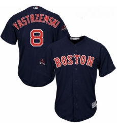Youth Majestic Boston Red Sox 8 Carl Yastrzemski Authentic Navy Blue Alternate Road Cool Base 2018 World Series Champions MLB Jersey Youth Majestic Boston Red Sox 8 Carl Yastrzemski Authentic Navy Blue Alternate Road Cool Base 2018 World Series Champions MLB Jersey