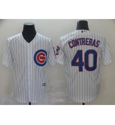 Cubs 40 Willson Contreras White Cool Base Jersey Cubs 40 Willson Contreras White Cool Base Jersey
