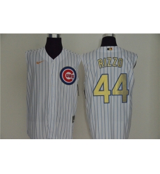 Cubs 44 Anthony Rizzo White Gold Nike Cool Base Sleeveless Jersey Cubs 44 Anthony Rizzo White Gold Nike Cool Base Sleeveless Jersey