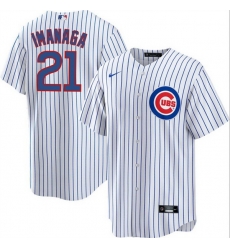 Men Chicago Cubs 21 Sh u014Dta Imanaga White Cool Base Stitched Baseball Jersey Men Chicago Cubs 21 Sh u014Dta Imanaga White Cool Base Stitched Baseball Jersey