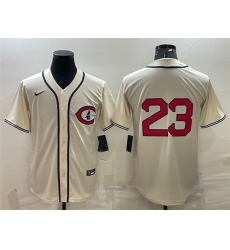 Men Chicago Cubs 23 Ryne Sandberg 2022 Cream Field Of Dreams Cool Base Stitched Baseball Jersey Men Chicago Cubs 23 Ryne Sandberg 2022 Cream Field Of Dreams Cool Base Stitched Baseball Jersey