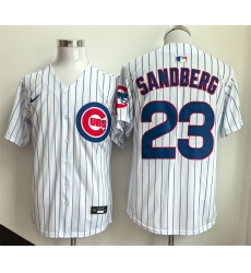 Men Chicago Cubs 23 Ryne Sandberg White Limited Stitched Baseball Jersey Men Chicago Cubs 23 Ryne Sandberg White Limited Stitched Baseball Jersey