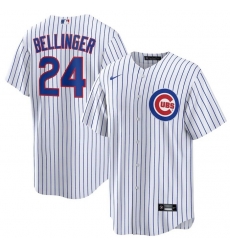 Men Chicago Cubs 24 Cody Bellinger White Cool Base Stitched Baseball Jersey Men Chicago Cubs 24 Cody Bellinger White Cool Base Stitched Baseball Jersey