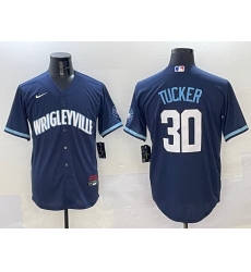 Men Chicago Cubs 30 Kyle Tucker Navy City Connect Stitched Baseball Jersey Men Chicago Cubs 30 Kyle Tucker Navy City Connect Stitched Baseball Jersey