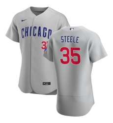 Men Chicago Cubs 35 Justin Steele Men Nike Gray Road 2020 Flex Base Team Jersey Men Chicago Cubs 35 Justin Steele Men Nike Gray Road 2020 Flex Base Team Jersey