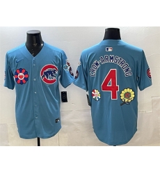 Men Chicago Cubs 4 Pete Crow Armstrong Blue 2025 Tokyo Series 2nd Alternate Limited Stitched Baseball Jerseys Men Chicago Cubs 4 Pete Crow Armstrong Blue 2025 Tokyo Series 2nd Alternate Limited Stitched Baseball Jerseys