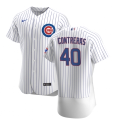 Men Chicago Cubs 40 Willson Contreras Men Nike White Home 2020 Flex Base Player Jersey Men Chicago Cubs 40 Willson Contreras Men Nike White Home 2020 Flex Base Player Jersey