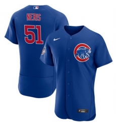Men Chicago Cubs 51 H E9ctor Neris Blue Flex Base Stitched Baseball Jersey Men Chicago Cubs 51 H E9ctor Neris Blue Flex Base Stitched Baseball Jersey
