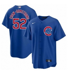 Men Chicago Cubs 52 Pete Crow Armstrong Blue 2024 Cool Base Stitched Baseball Jersey Men Chicago Cubs 52 Pete Crow Armstrong Blue 2024 Cool Base Stitched Baseball Jersey