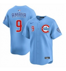Men Chicago Cubs 9 Miguel Amaya Blue 2024 25 2nd Alternate Limited Stitched Baseball Jersey Men Chicago Cubs 9 Miguel Amaya Blue 2024 25 2nd Alternate Limited Stitched Baseball Jersey