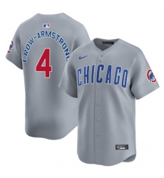 Men Chicago Cubs Pete Crow-Armstrong Gray City Connect Stitched MLB Jersey Men Chicago Cubs Pete Crow-Armstrong Gray City Connect Stitched MLB Jersey