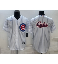Men Chicago Cubs White Team Big Logo Cool Base Stitched Jersey Men Chicago Cubs White Team Big Logo Cool Base Stitched Jersey