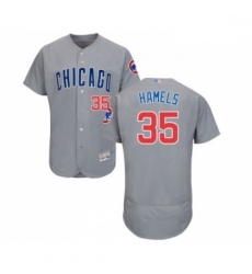 Mens Chicago Cubs 35 Cole Hamels Grey Road Flex Base Authentic Collection Baseball Jersey Mens Chicago Cubs 35 Cole Hamels Grey Road Flex Base Authentic Collection Baseball Jersey