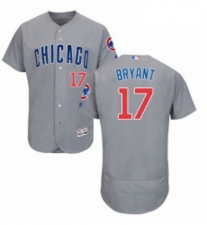 Mens Majestic Chicago Cubs 17 Kris Bryant Grey Road Flex Base Authentic Collection MLB Jersey Mens Majestic Chicago Cubs 17 Kris Bryant Grey Road Flex Base Authentic Collection MLB Jersey
